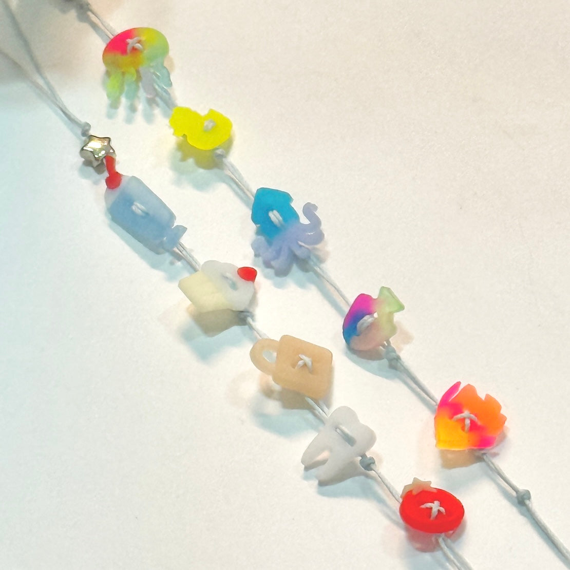 b115 bits mold sea animal button mold, 3d print, matte
