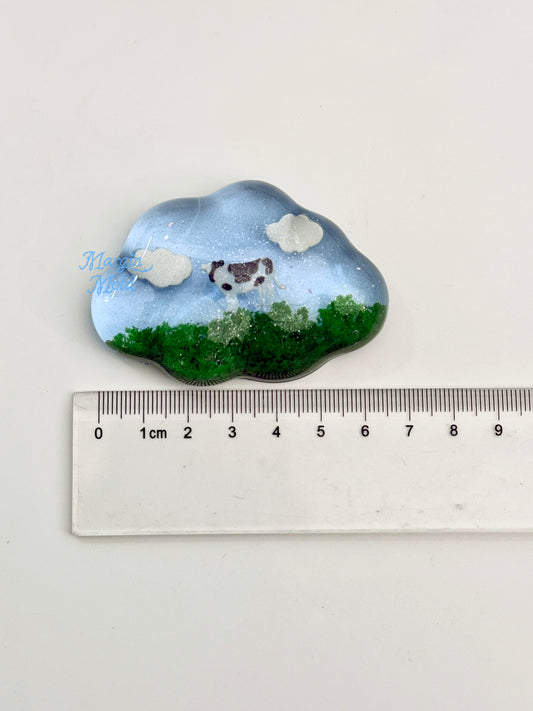 k241 puffy cloud griptok mold, 3d printed, shiny