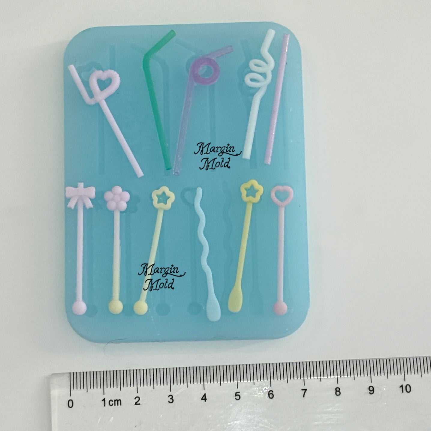b112 bits mold drink straws and stirrers, 3d print, matte