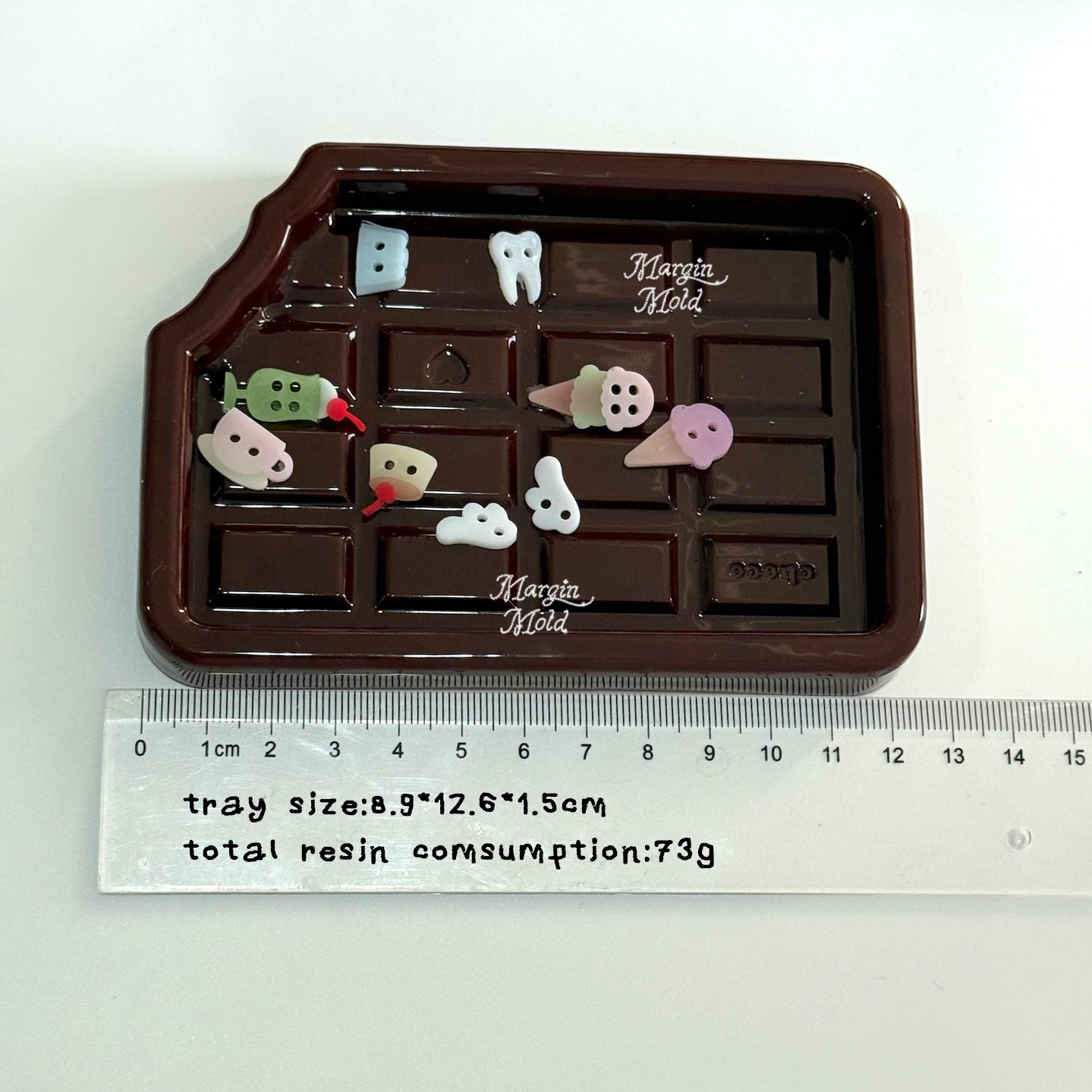 t007 tray mold chocolate bar tray, acrylic, shiny