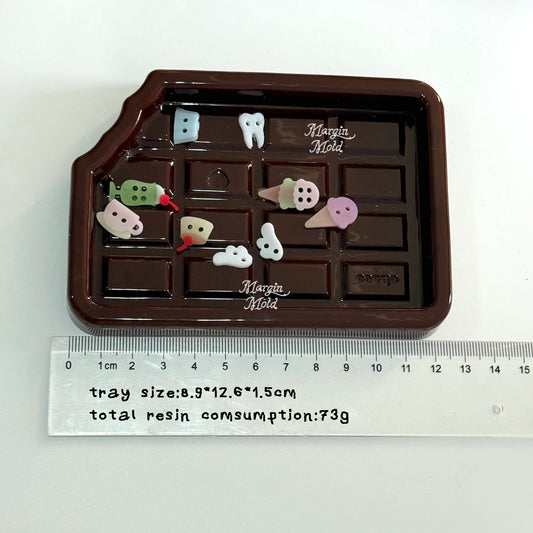 t007 tray mold chocolate bar tray, acrylic, shiny