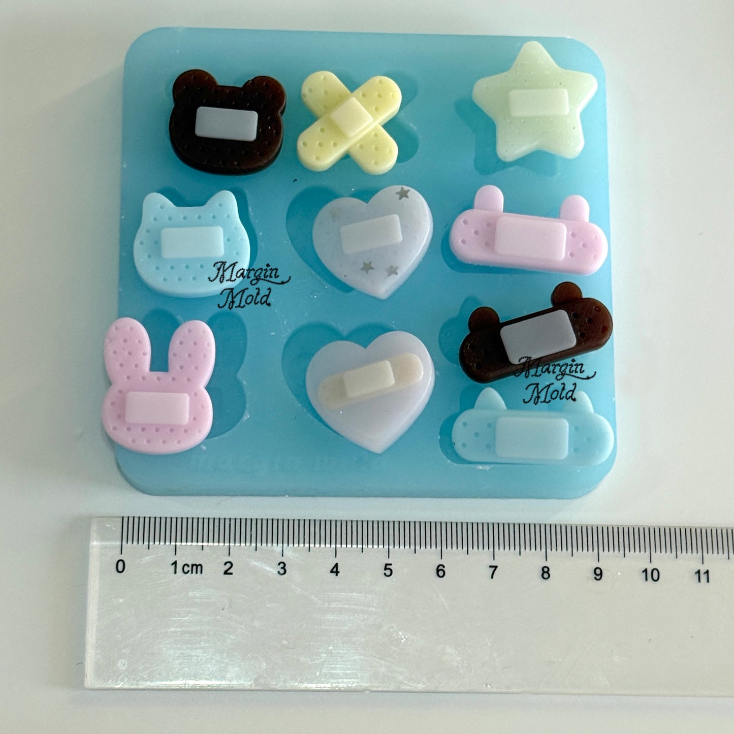b117 bits mold patchy friends bandaid mold L bits mold, 3d print, matte