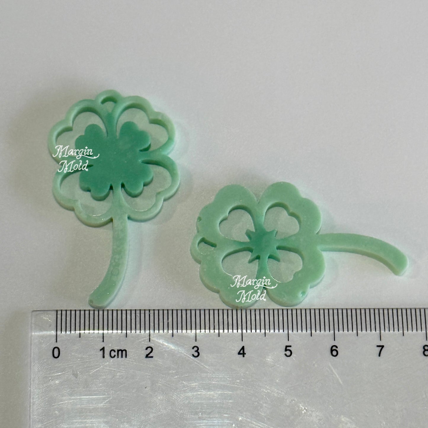 k119 k120 k121 k122 lucky clover keyring mold, arcylic, shiny