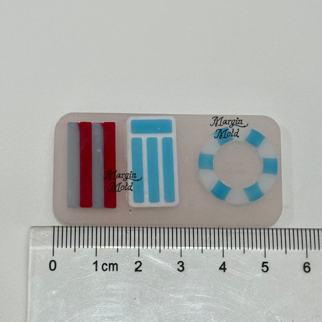 b121 b122 b123 b124 bits mold pool day deco bits mold, 3d print, matte