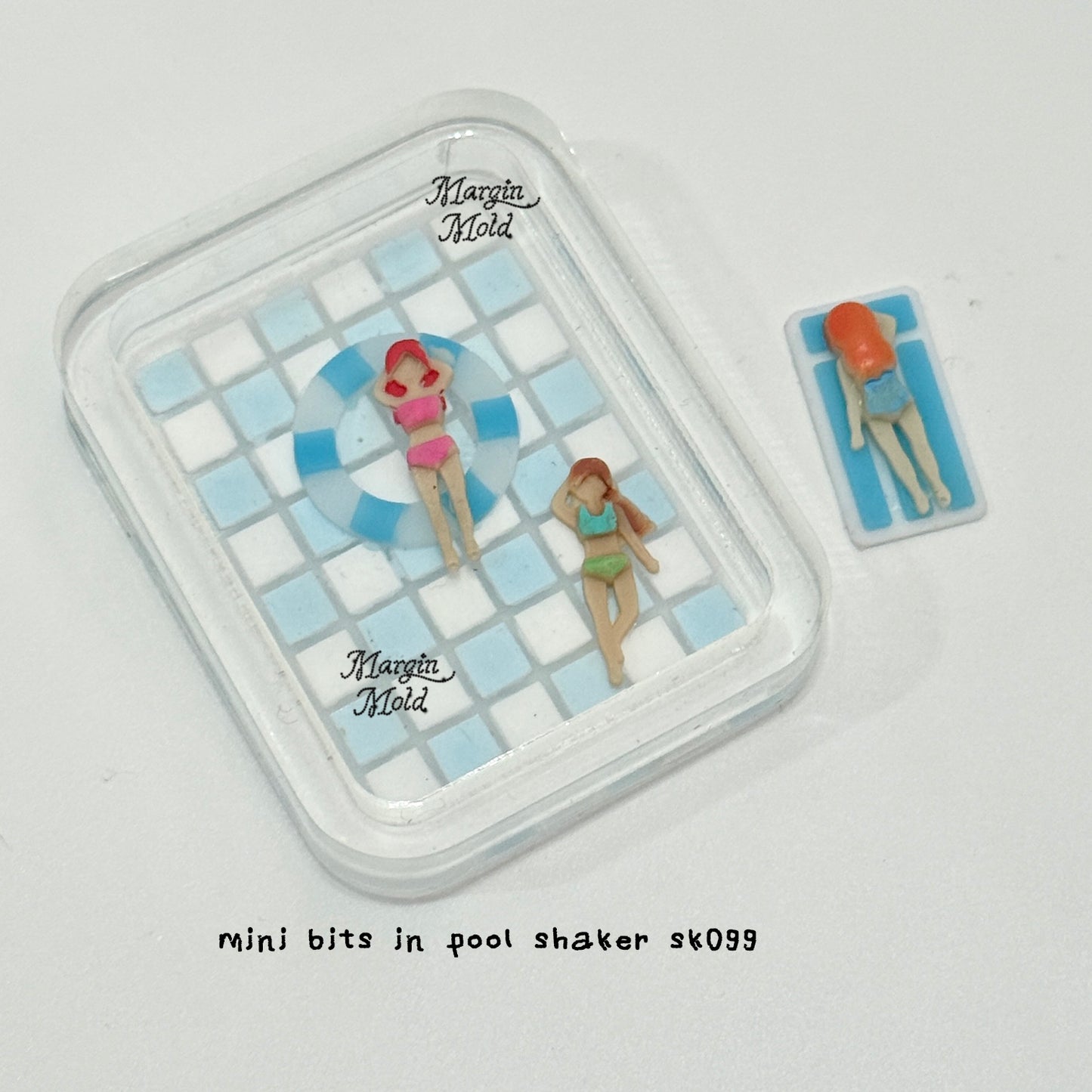 b121 b122 b123 b124 bits mold pool day deco bits mold, 3d print, matte