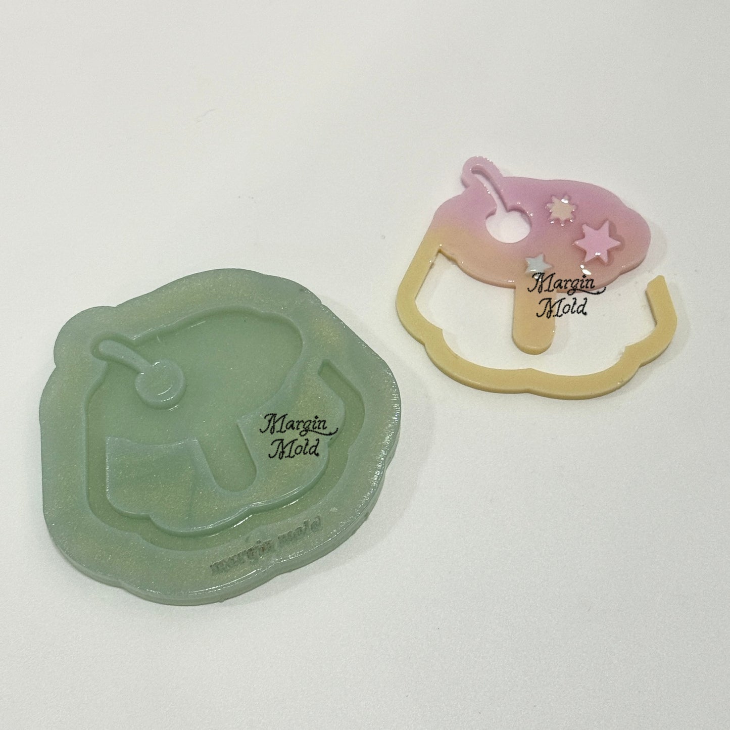B06 pudding jelly bookmark mold, acrylic, shiny