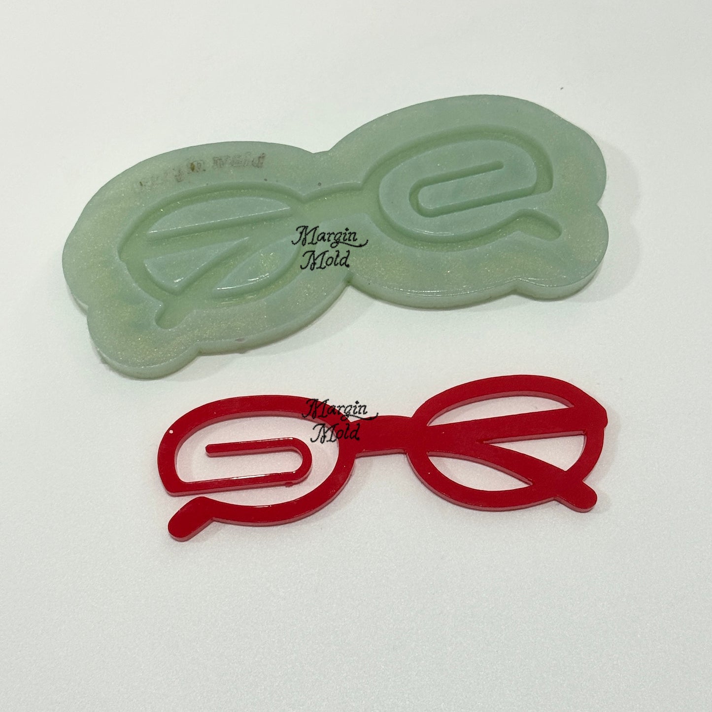 B01 eyeglasses bookmark mold A, acrylic, shiny