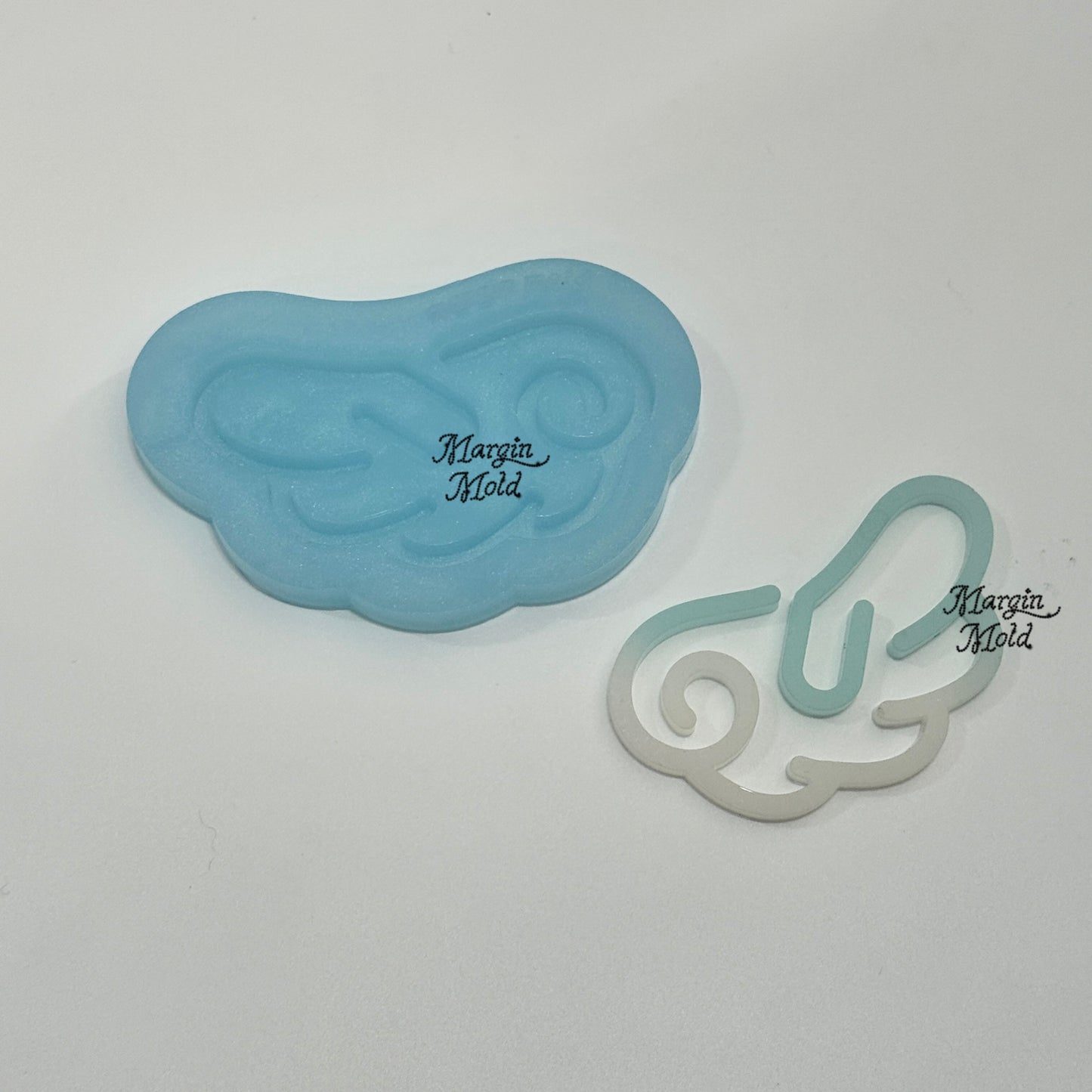 B03 angelwing bookmark mold, acrylic, shiny