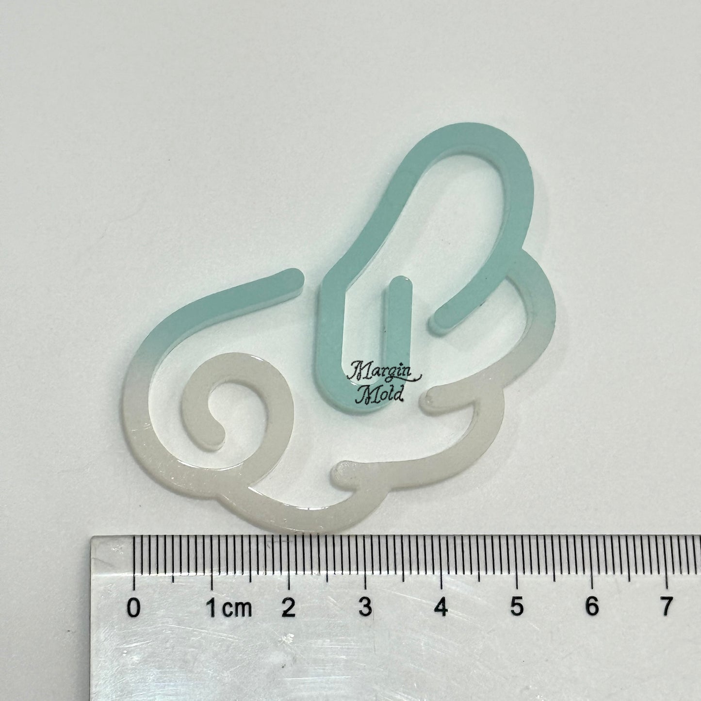 B03 angelwing bookmark mold, acrylic, shiny