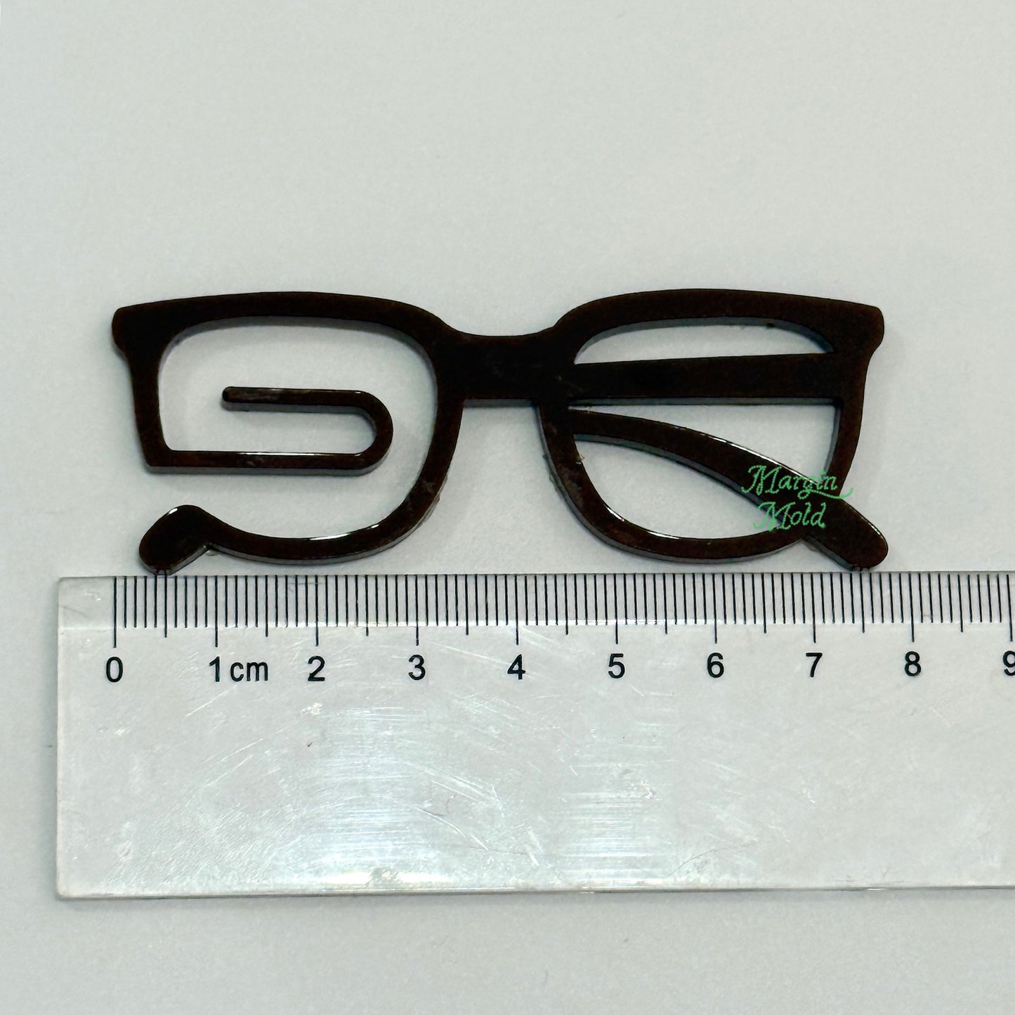 B02 eyeglasses bookmark mold B, acrylic, shiny