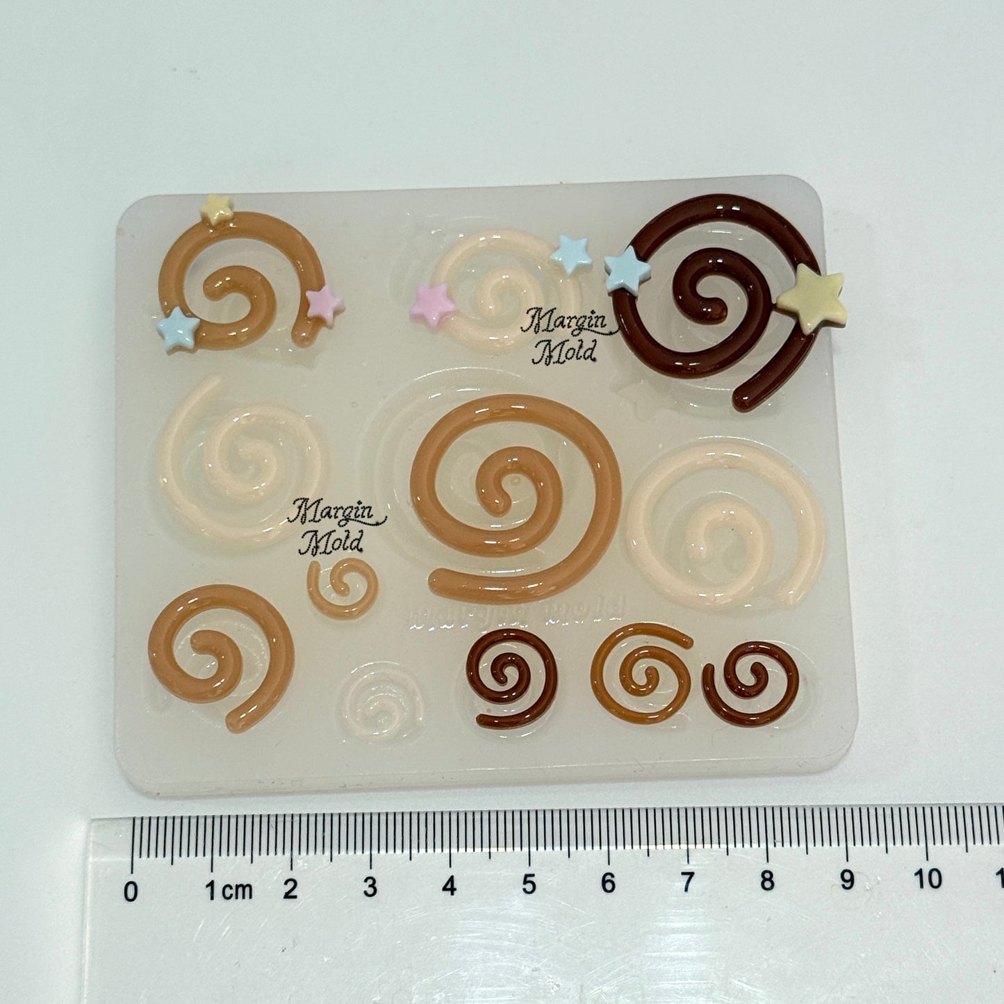 b125 bits mold starry swirls bits mold, 3d print, shiny
