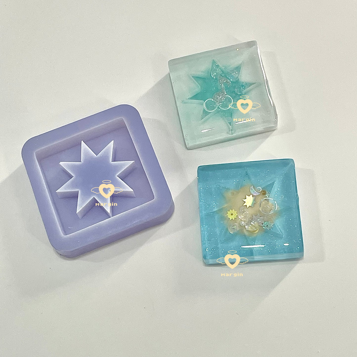 SK216 SK217 SK218 混合幾何学形状シェーカーモールド、裏地付き、アクリル、光沢