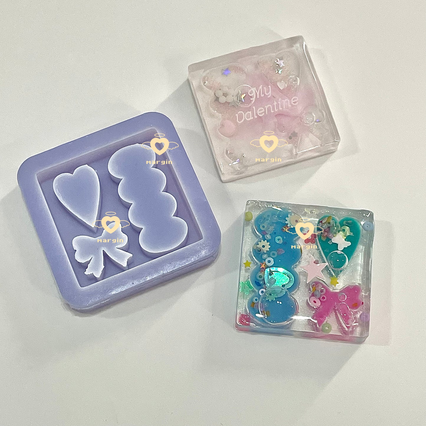 SK216 SK217 SK218 混合幾何学形状シェーカーモールド、裏地付き、アクリル、光沢