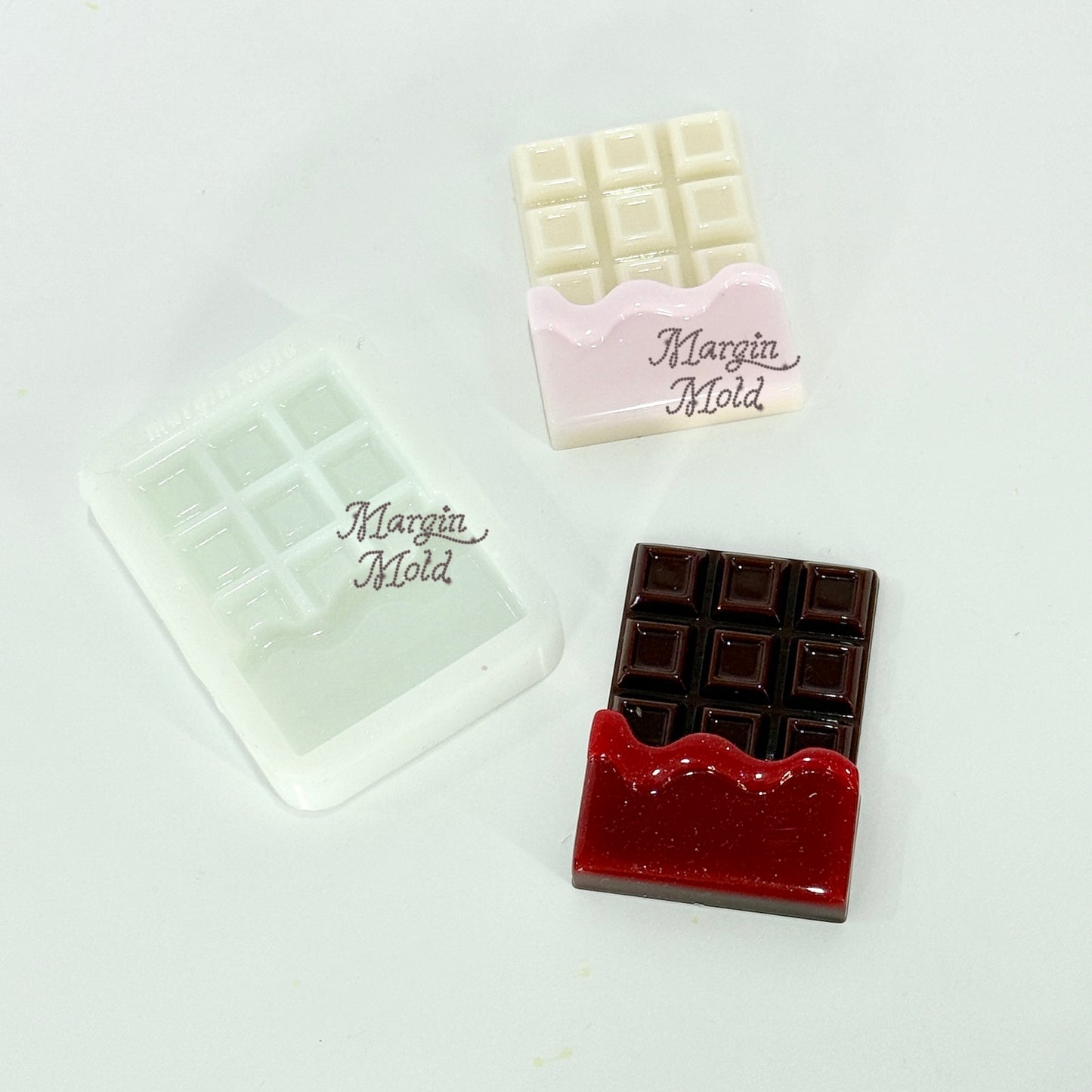 k130 k131 chocolate bar mold, 3d printed, shiny