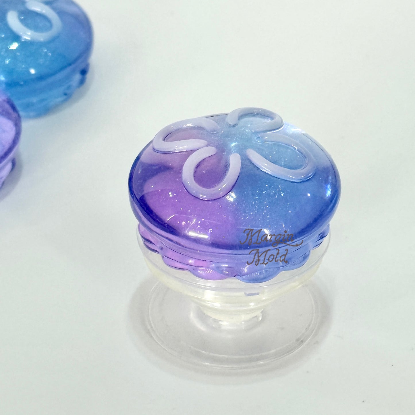 k135 round jellyfish mold, 3d printed, shiny