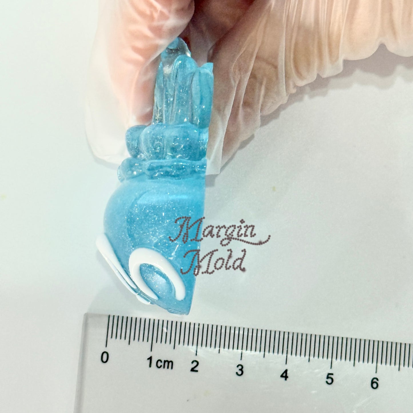 k136 floaty jellyfish mold, 3d printed, shiny