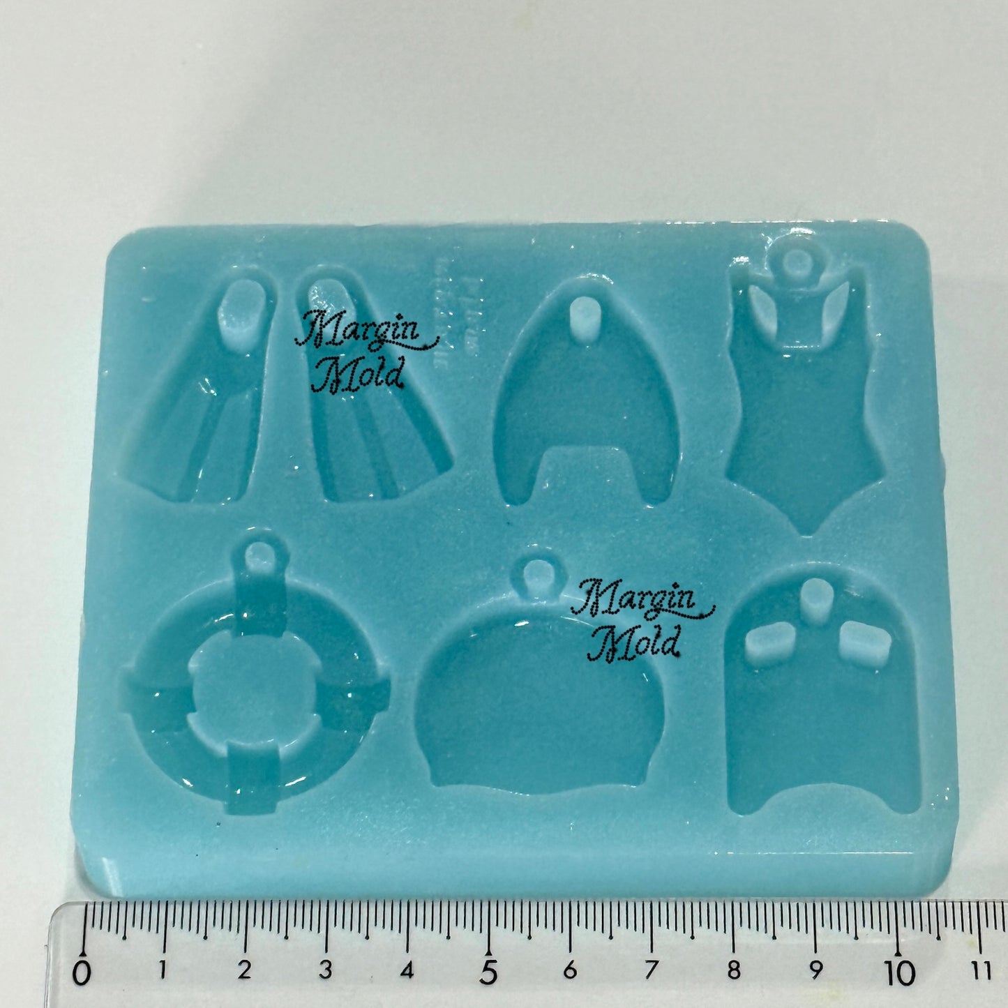 k127 swim club keyring mold, 3d printed, shiny