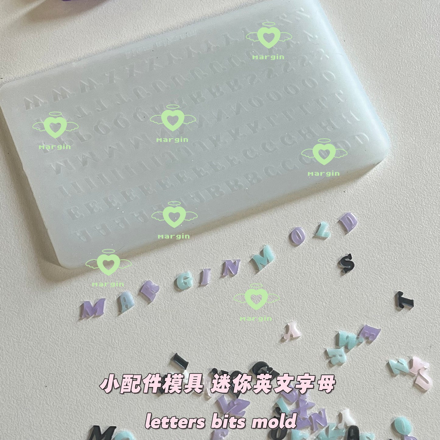 b029 bits mold, letters bits mold, 3d print, matte