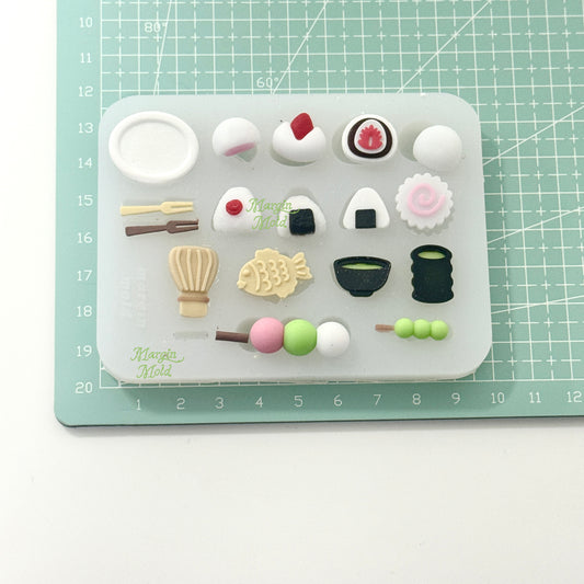 b028 bits mold Japanese food, 3d print, matte