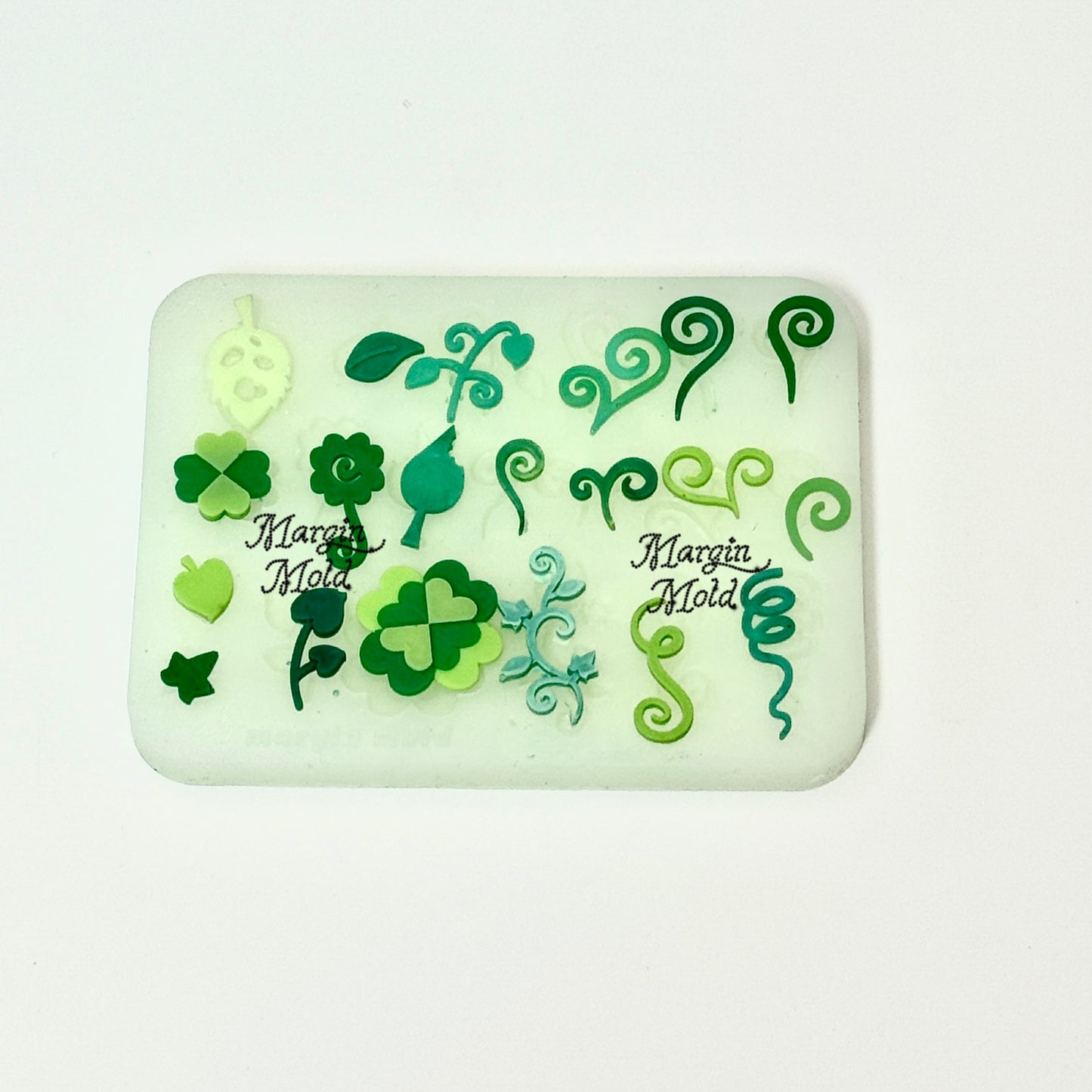 b134 bits mold botanical garden leaves bits mold, 3d print, matte