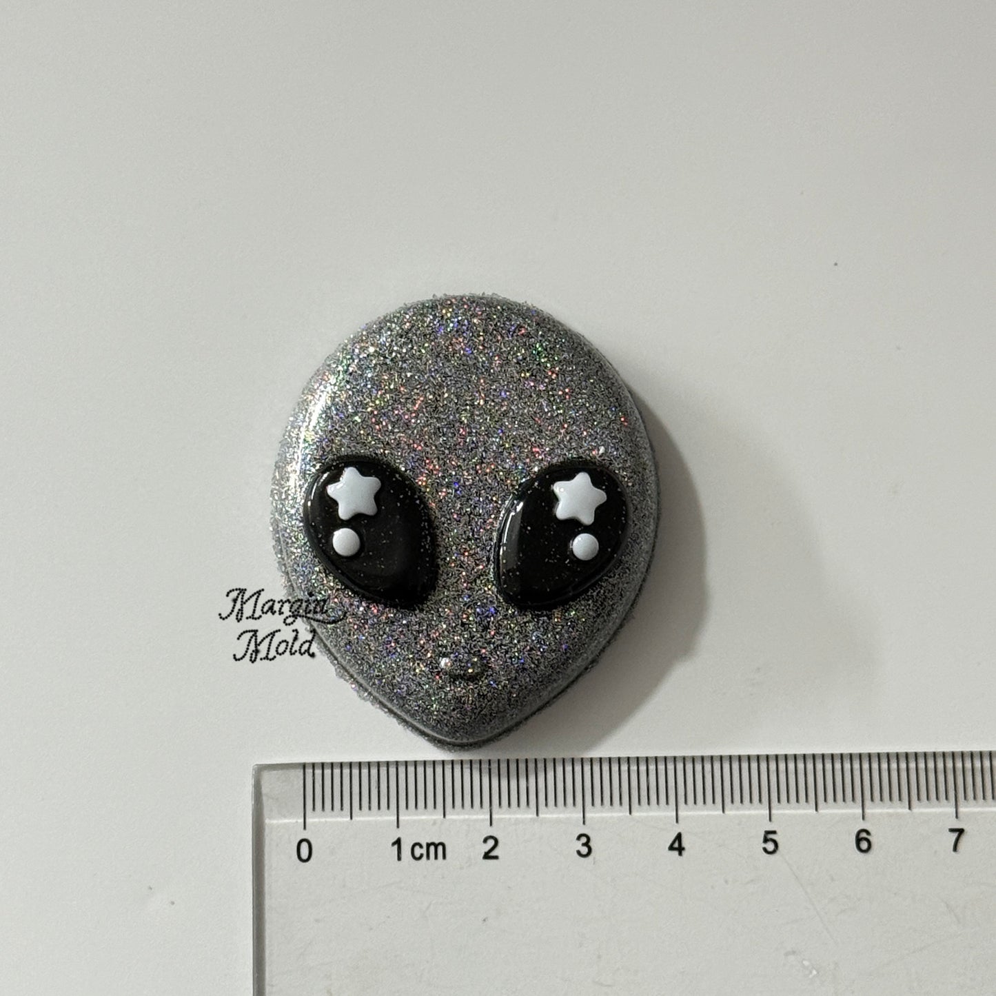 k168 alien mold, 3d printed, shiny