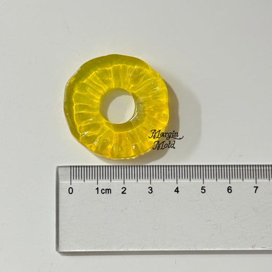 k158 pineapple ring mold, 3d printed, shiny