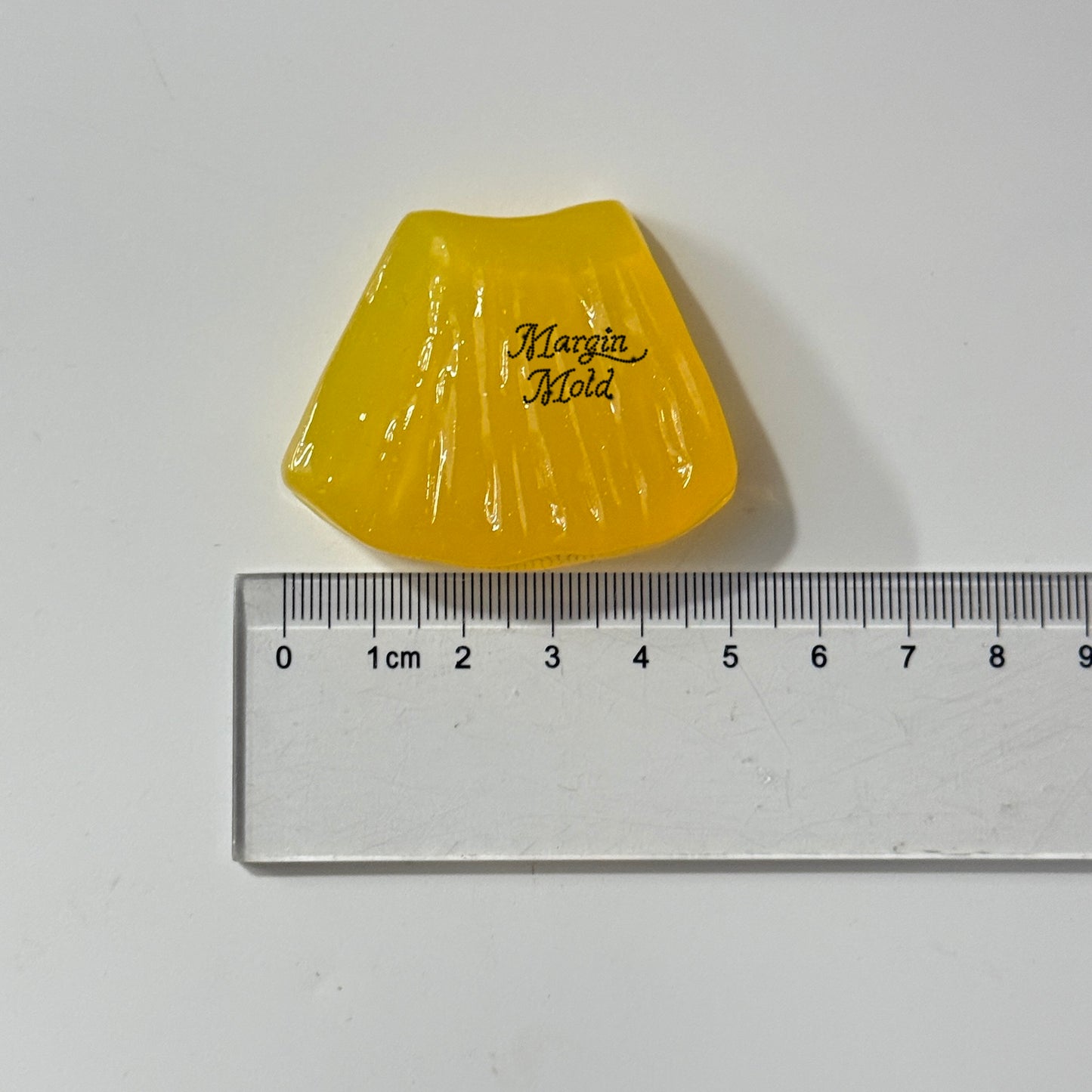 k157 pineapple slice mold, 3d printed, shiny
