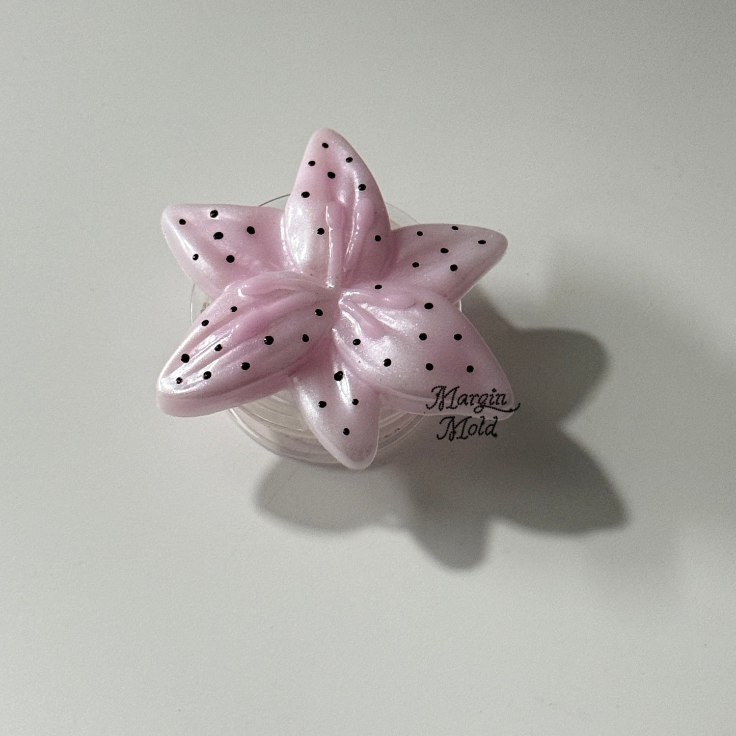 k161 lily blossom mold, 3d printed, shiny