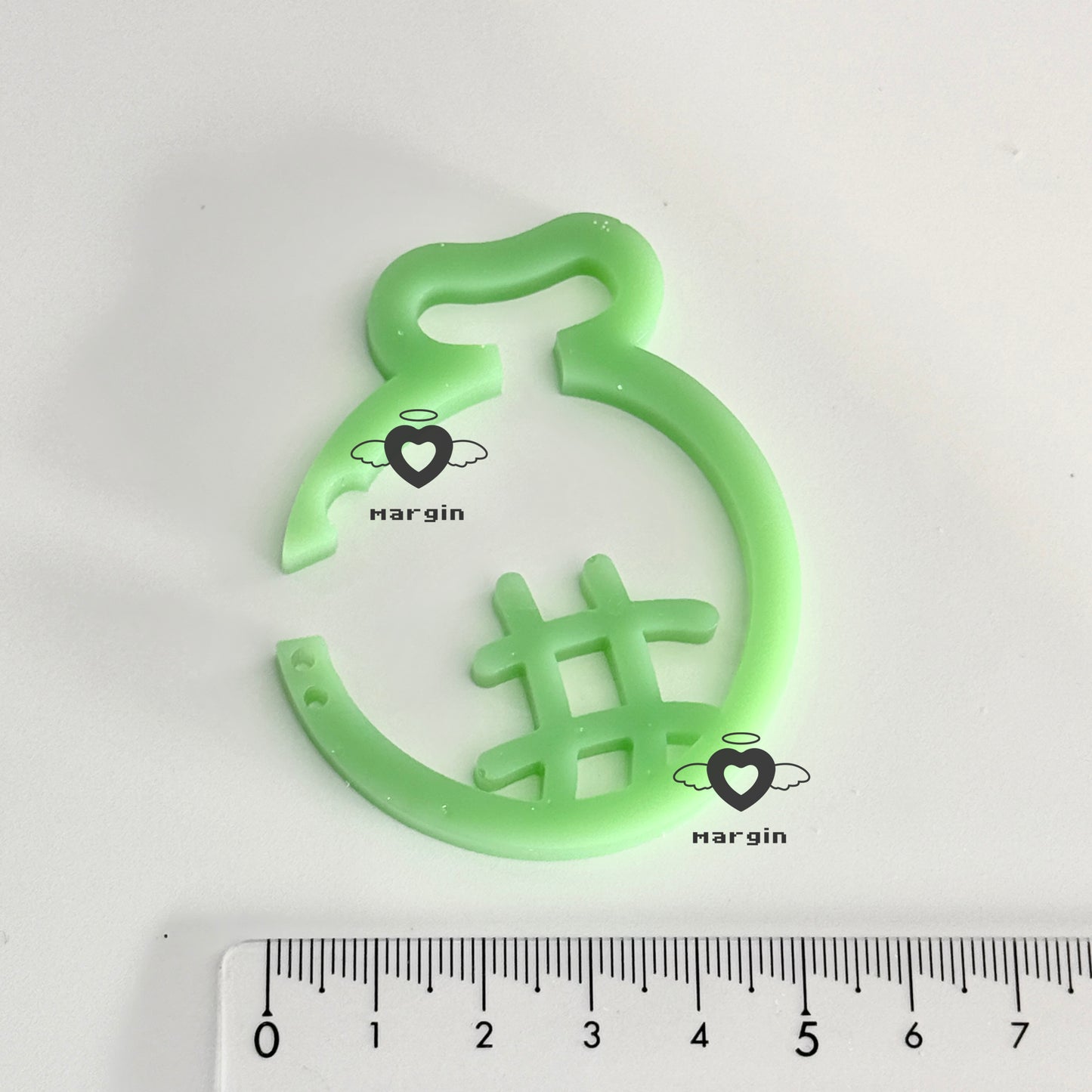 c02 carabiner mold melon shape, acrylic, shiny