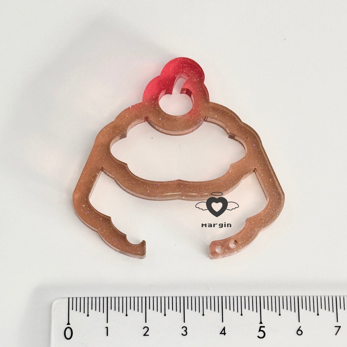 c03 carabiner mold pudding, acrylic, shiny