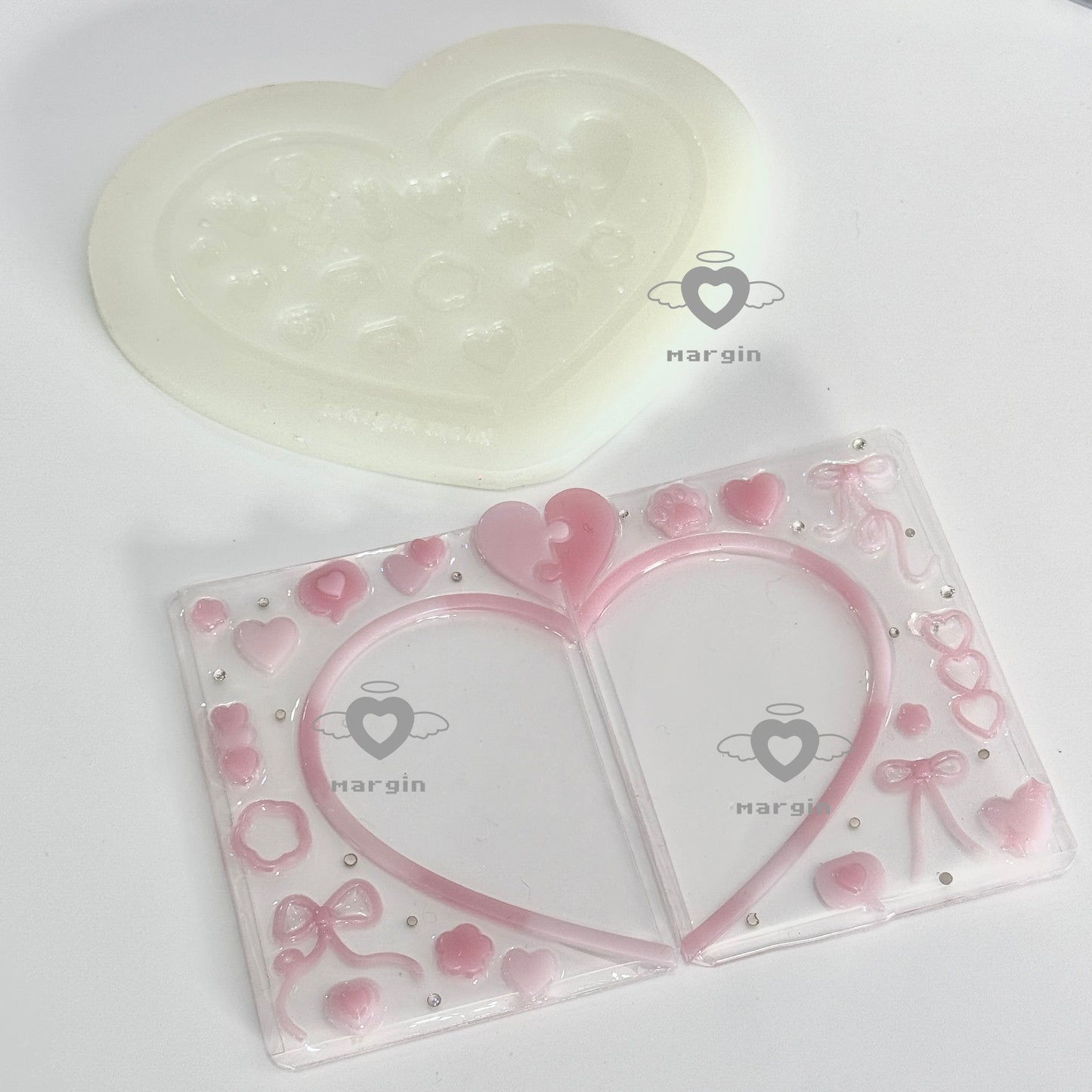 b087 bits mold couple puzzle piece toploader bits, 3d print, shiny