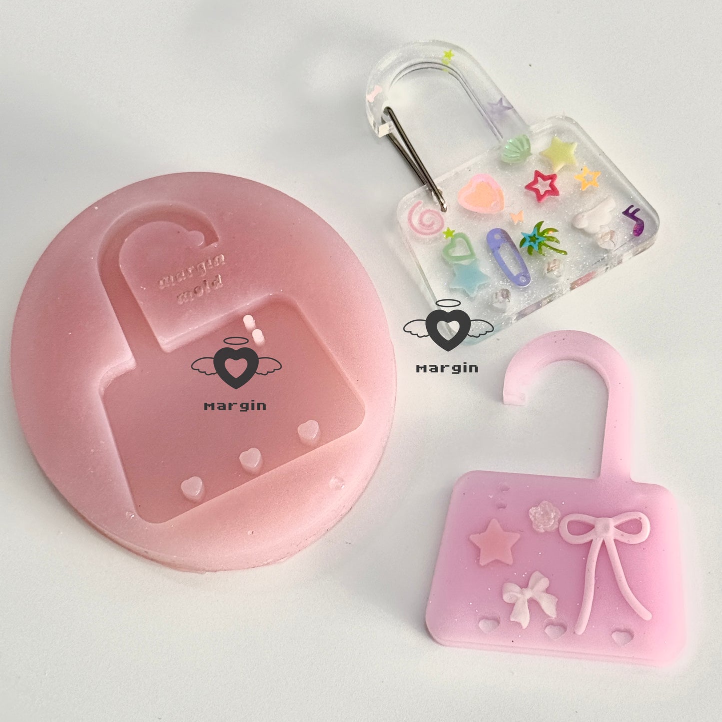 c06 carabiner mold handbag, acrylic, shiny