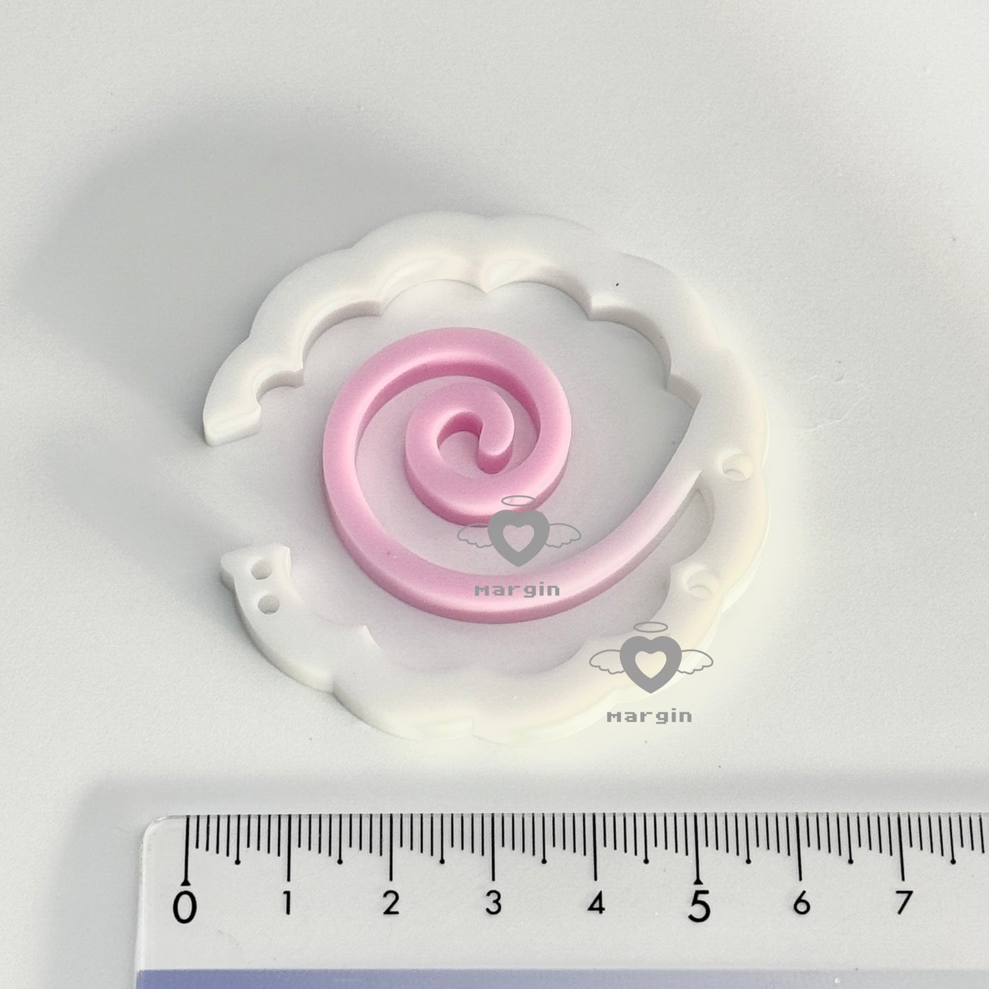 c013 carabiner mold fish cake, acrylic, shiny