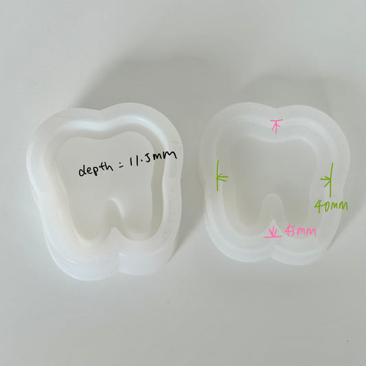 F012 mini tooth trinket box mold