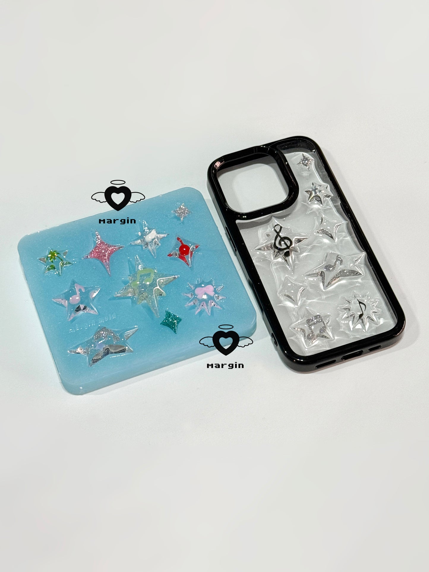 k096 multi style star mold, 3d printed, shiny