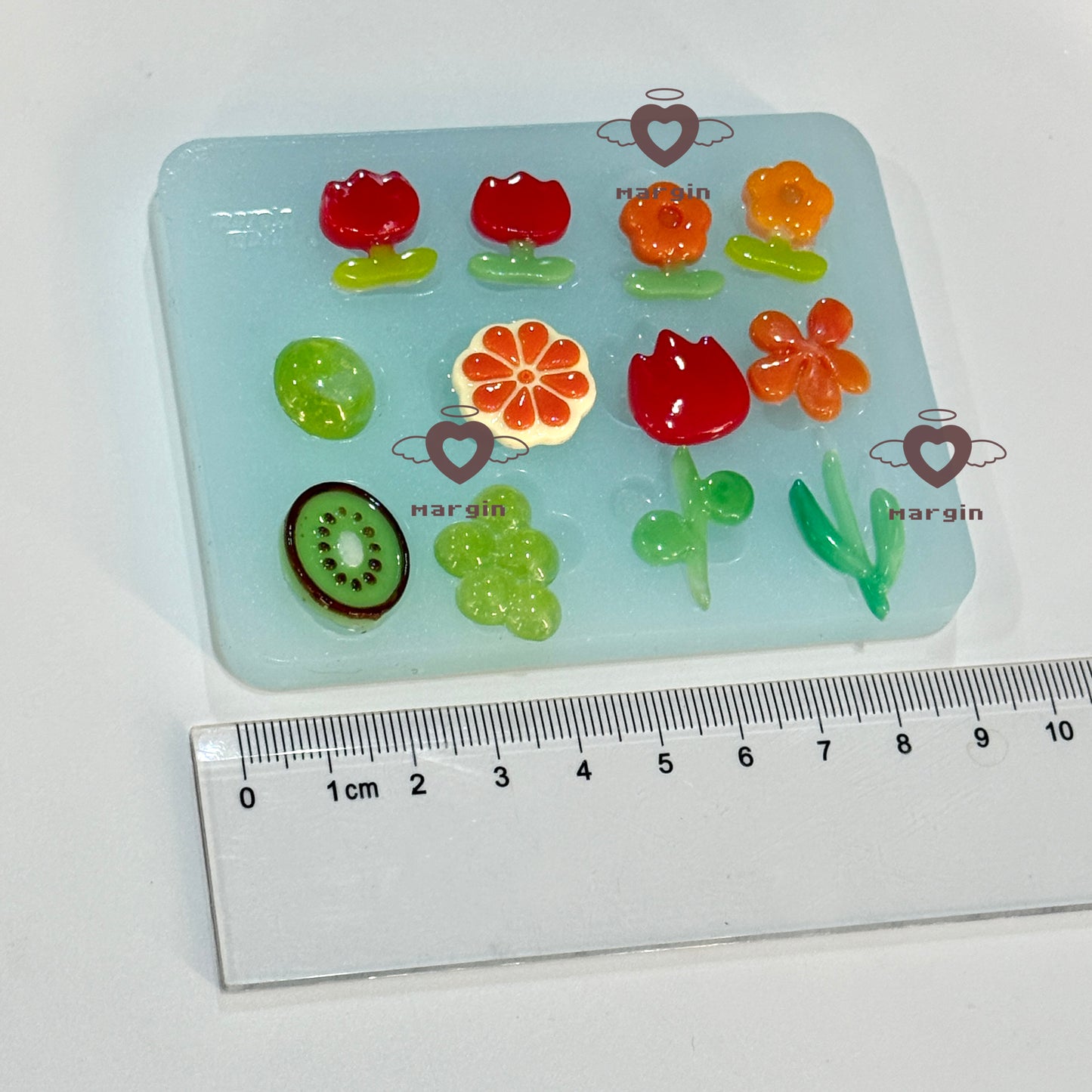 k071 b082 k072 b091 k091 k092 fruit sandwich cross-section griptok mold/fruit parts mold, 3d print, matte