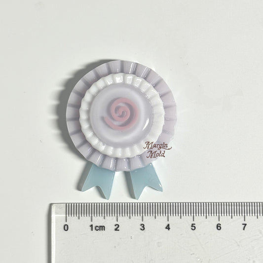 k192 k193 round rosette solid mold, 3d printed, shiny