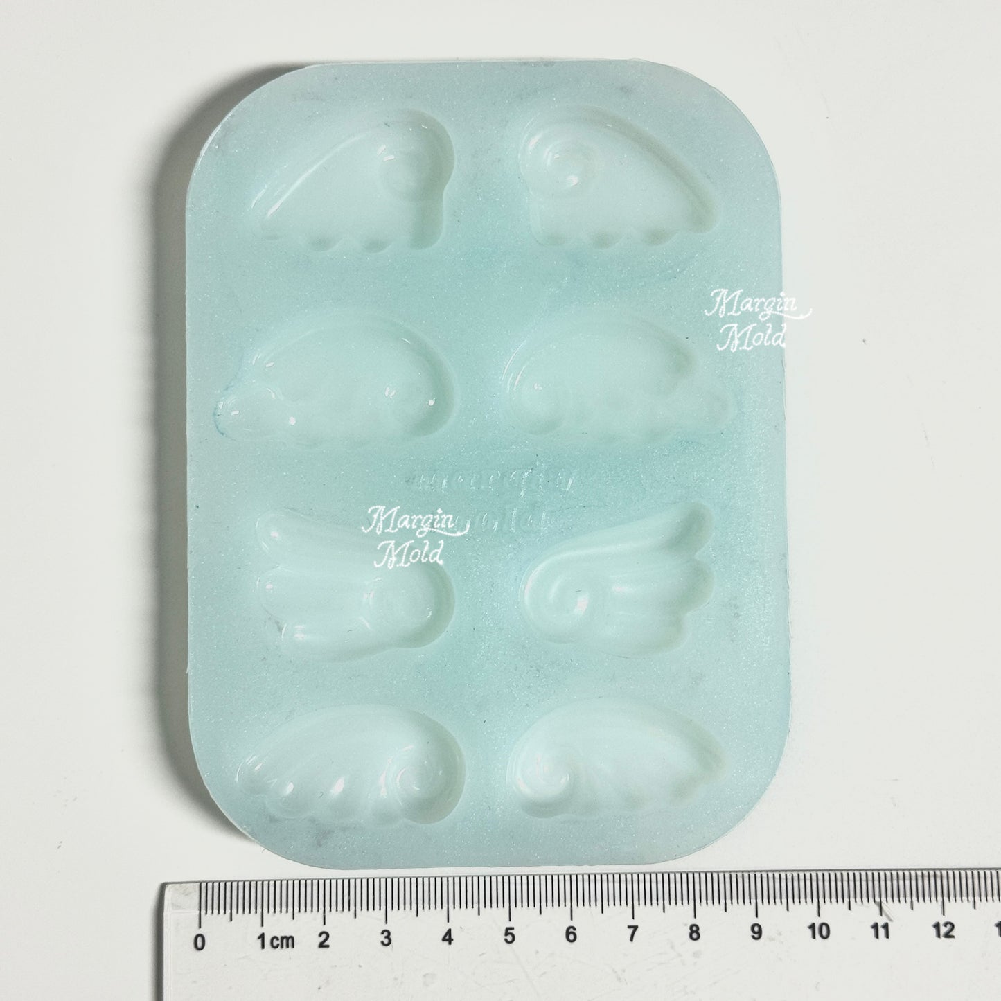 k179 sweet angel wing deco parts mold, 3d printed, shiny