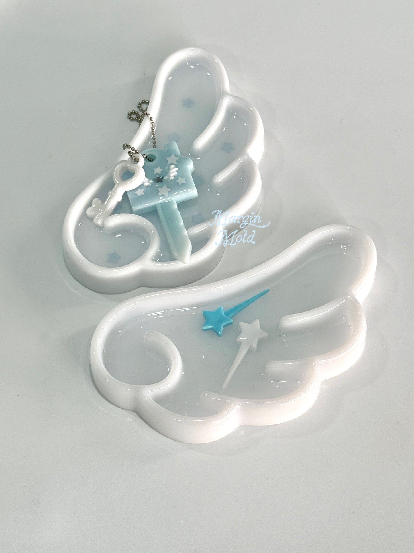 t006 tray mold angel wing tray, acrylic, shiny