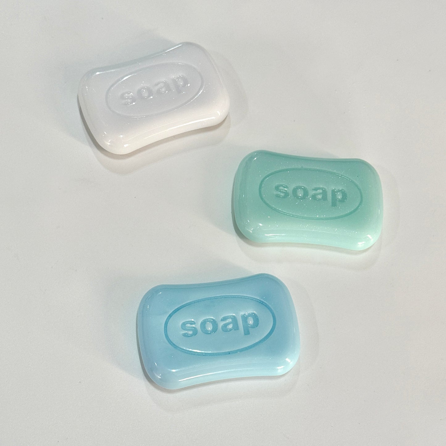 k097 3d shaker soap mold set, 3d printed, shiny