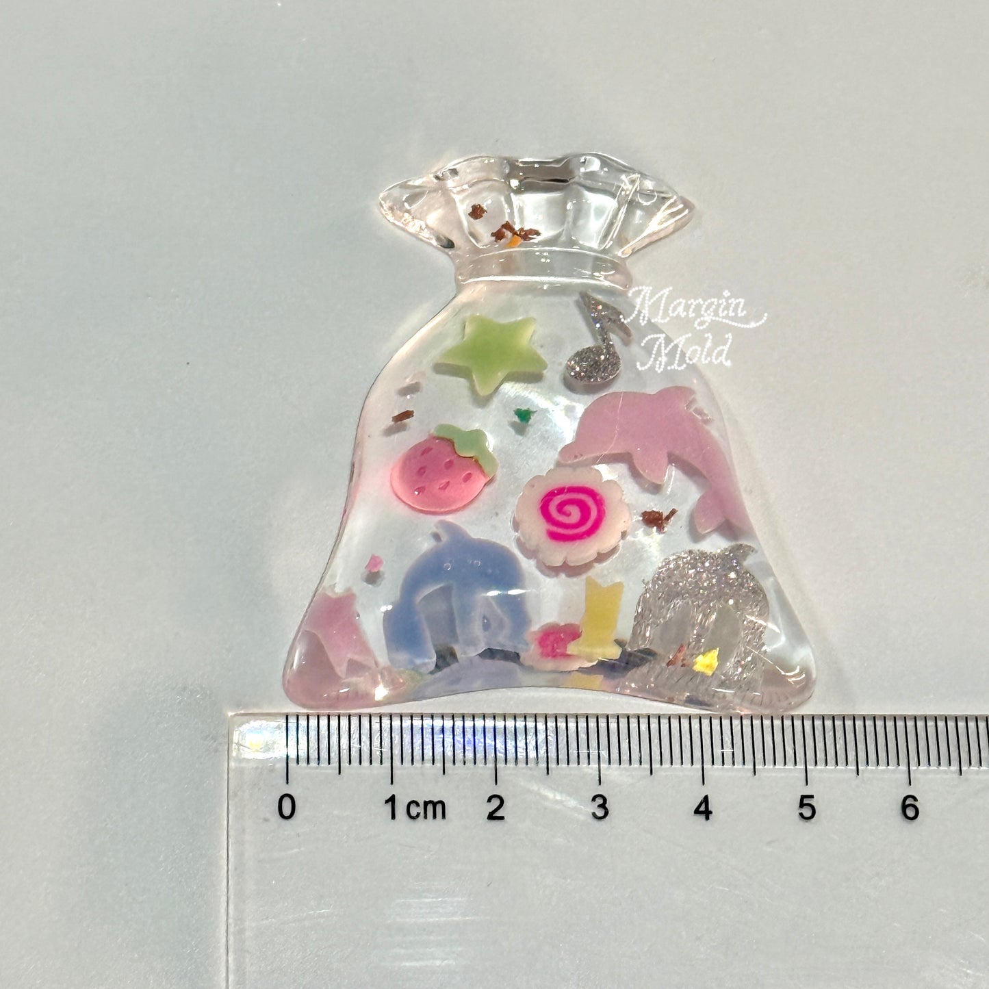 k099 3d plastic bag mold, 3d printed, shiny