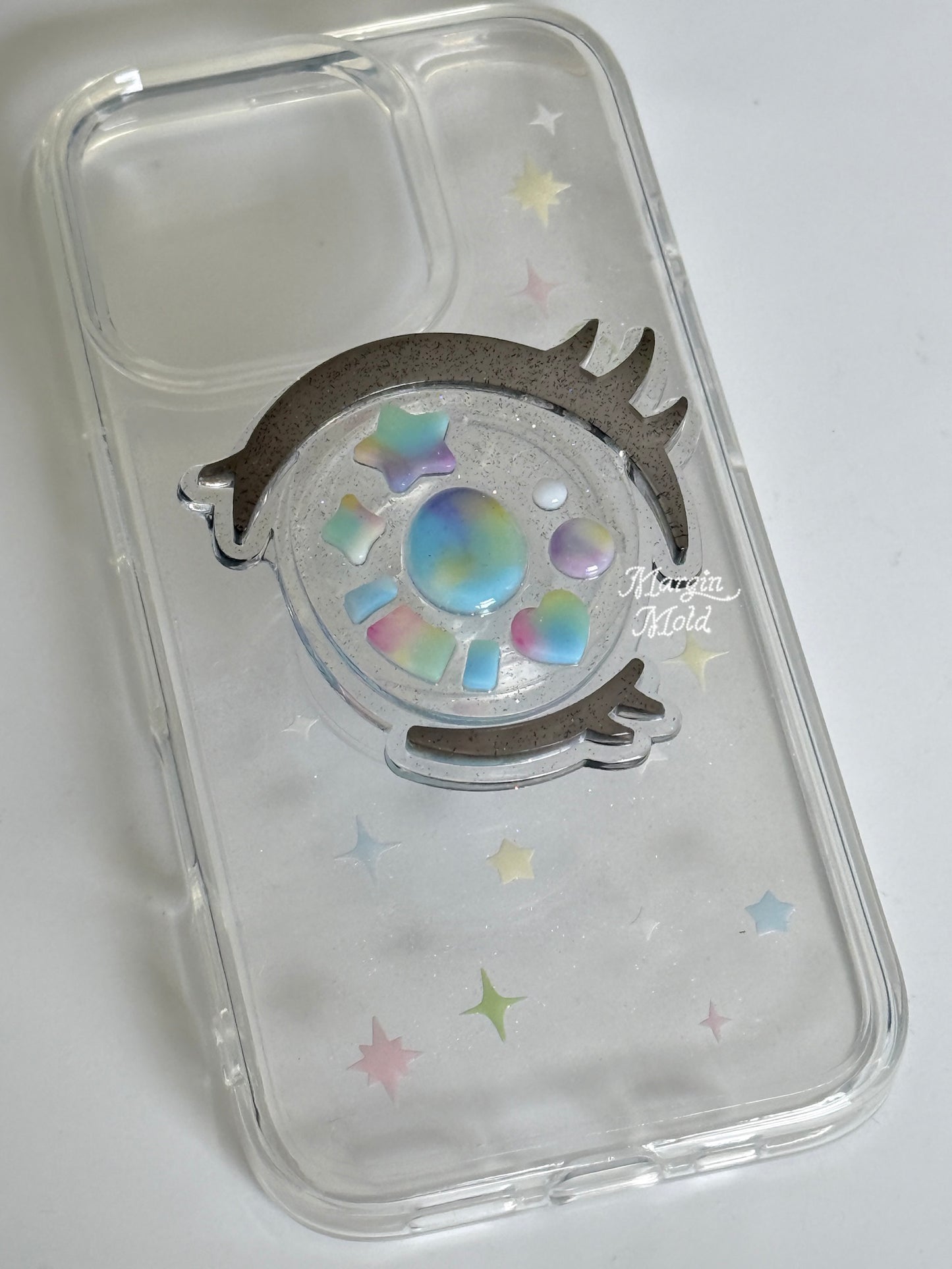 k101 y2k anime eye mold, 3d printed, shiny