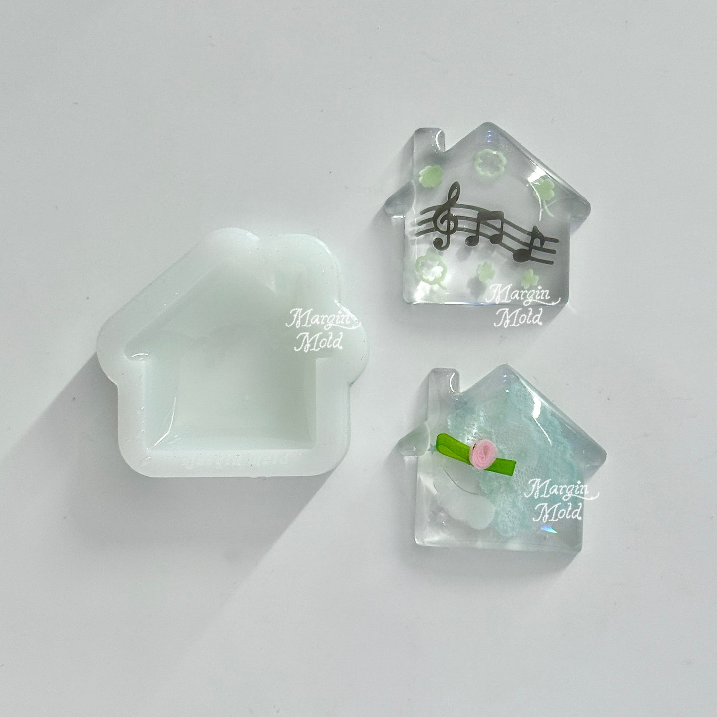 k102 puffy house mold, 3d printed, shiny