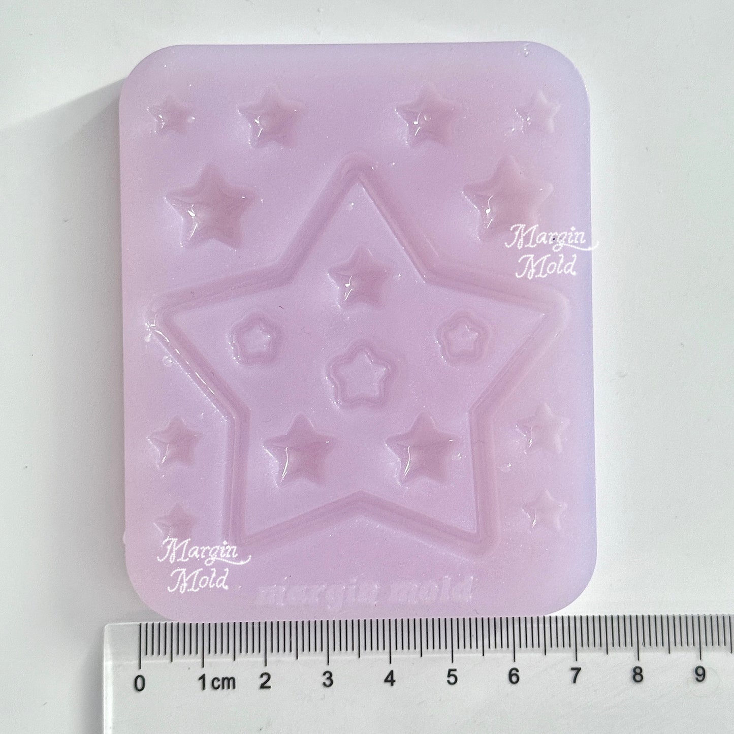 b107 bits mold puffy star toploader frame, 3d print, shiny