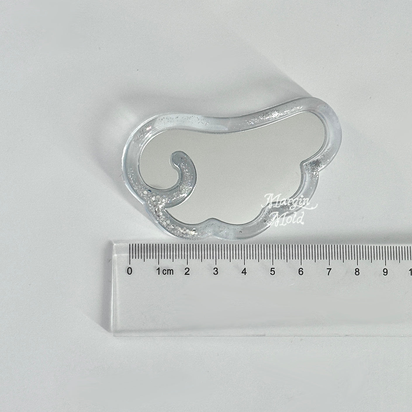 k104 angel wing mirror mold, 3d printed, shiny