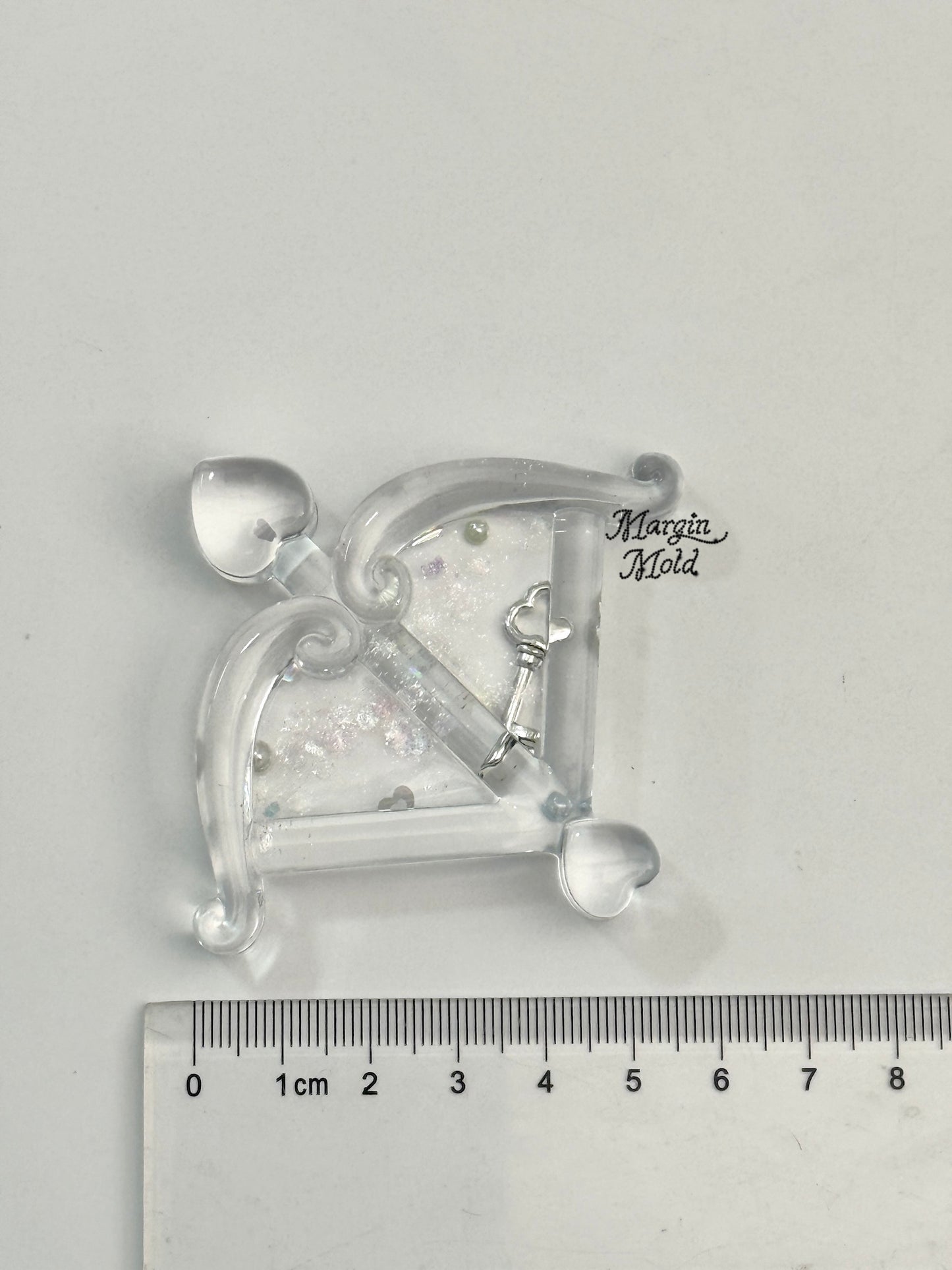 k217 Eros Bow mold, 3d printed, shiny