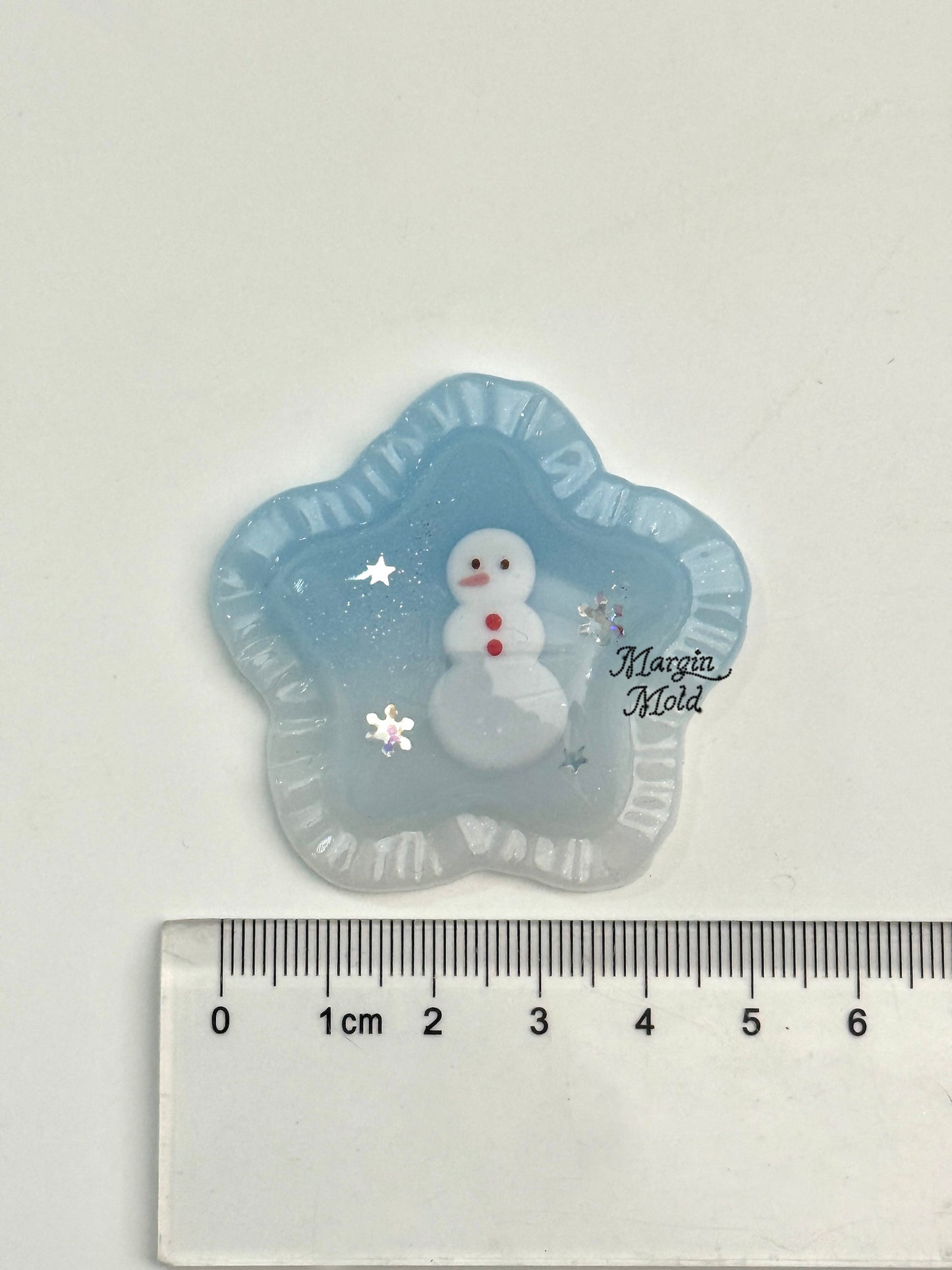 k202 star cushion mold, 3d printed, shiny