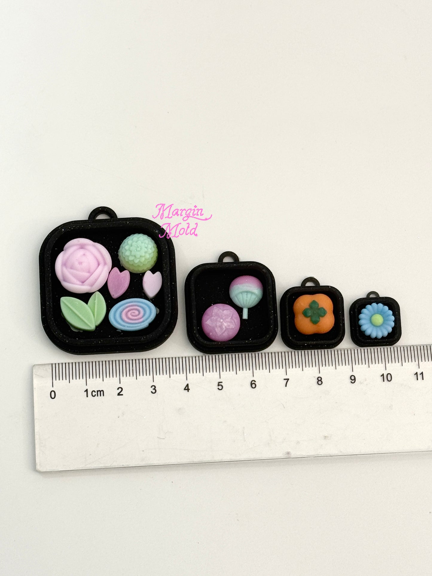 k223 Japanese wagashi tray mold, 3d printed, matte