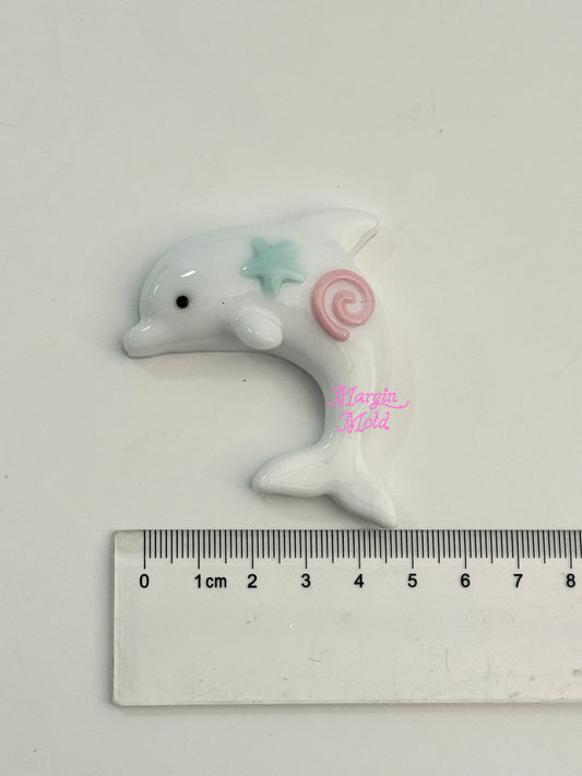 k235 cute dolphin griptok mold, 3d printed, shiny
