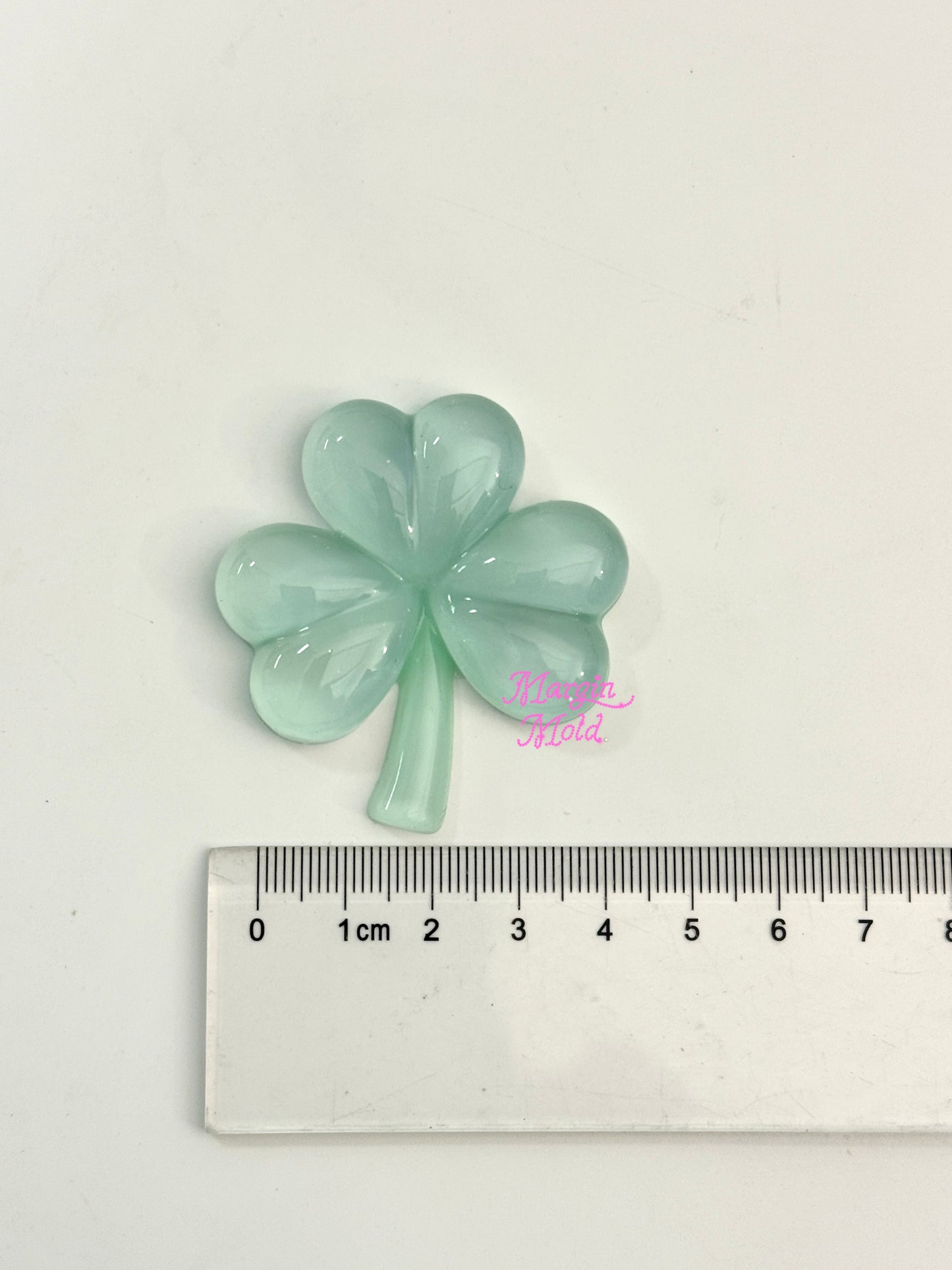 k234 3 leaf clover griptok mold, 3d printed, shiny